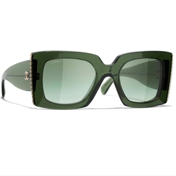 Chanel 5480-H 1718/S3 52-22-140mm Square Sunglasses - Picture 1 of 4